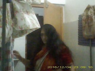 Uber-sexy Mature Indian Milf Undressing her saree In Bathroom Teaser Video